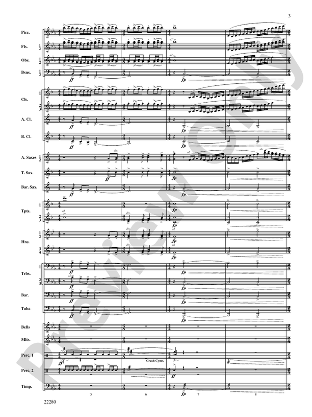 Moravian Folk Rhapsody Concert Band Conductor Score Parts Robert