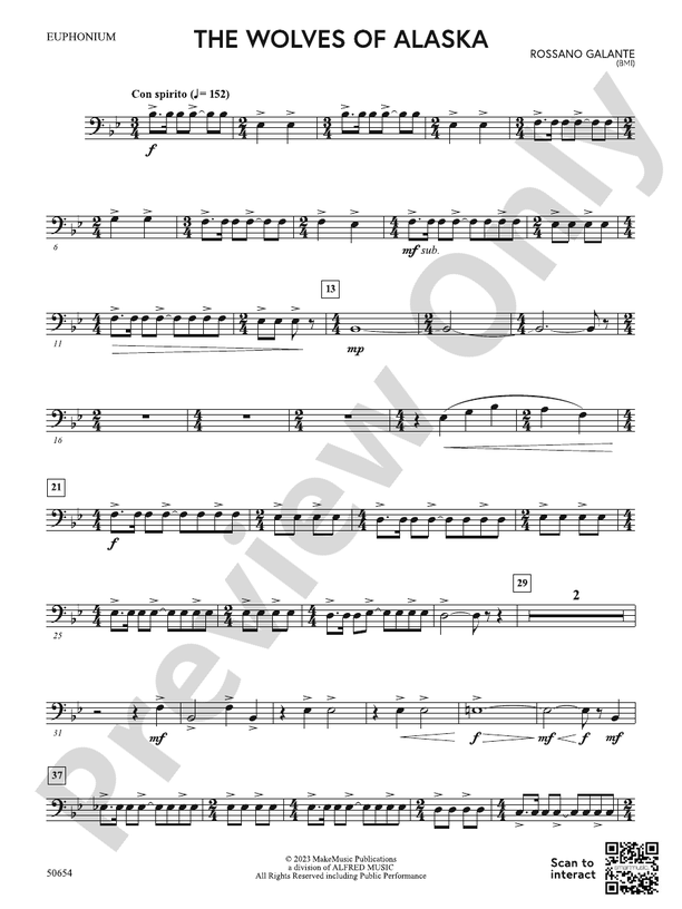 The Wolves Of Alaska Baritone B C Baritone B C Part Digital Sheet