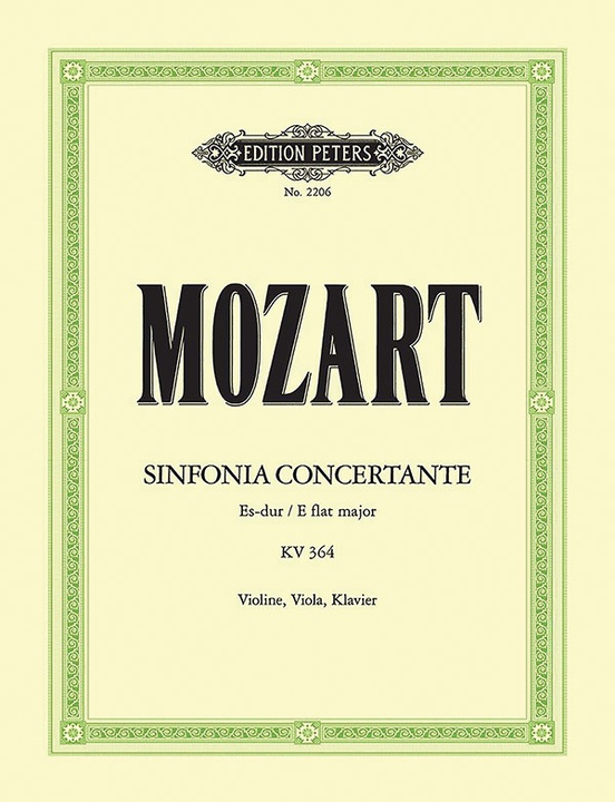 Sinfonia Concertante In E Flat K364 320d Edition For Violin Viola