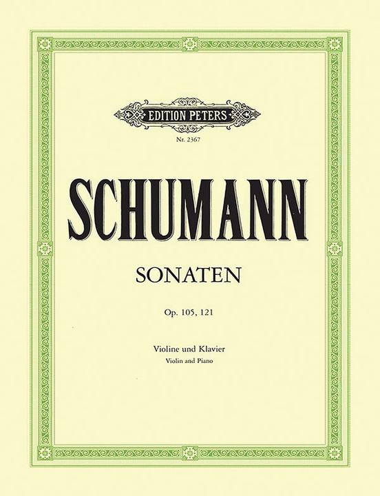 Violin Sonatas Nos And Violin Piano Robert Schumann Alfred Music