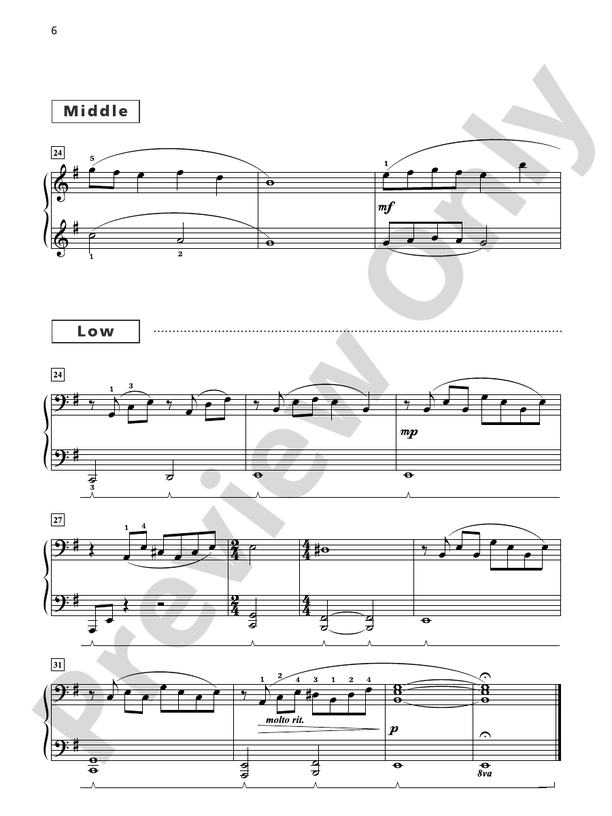 Grand Trios For Piano Book Intermediate Pieces For One Piano Six