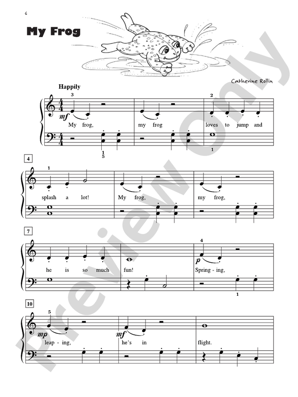My Frog - Piano Solo with Lyrics