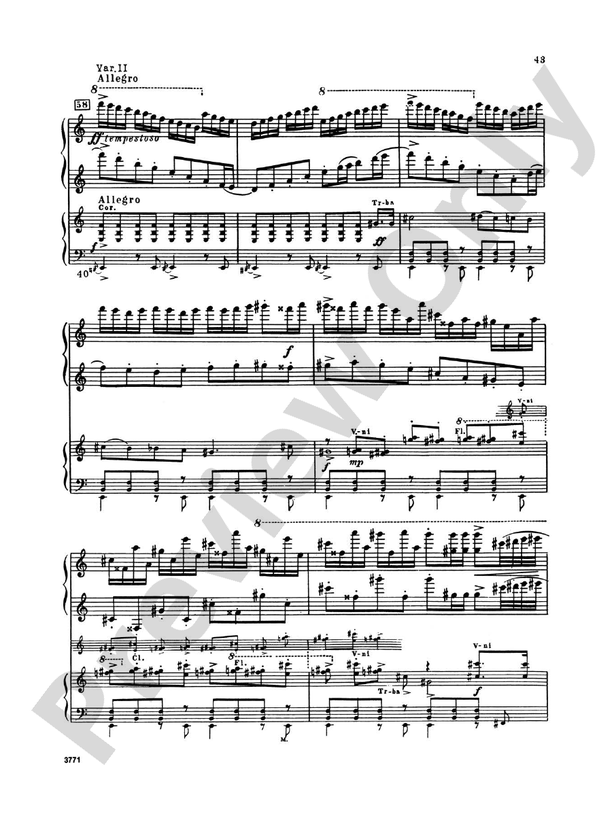 Piano Concerto No. 3 in C Major, Opus 26 - 2nd Movement - Piano Duo (2 Pianos, 4 Hands)