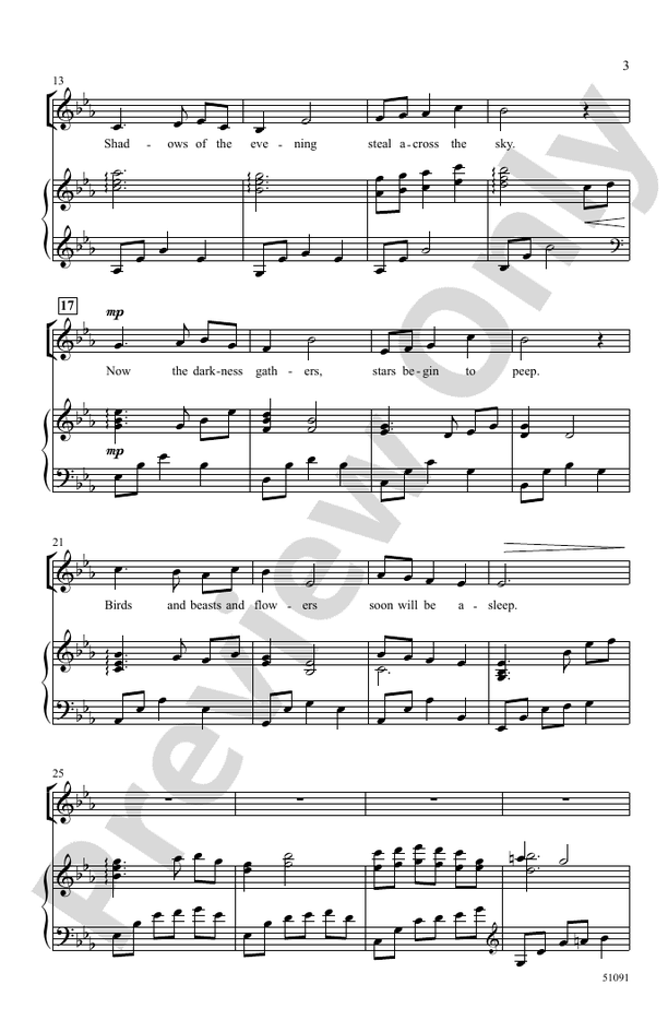 Now the Day Is Over: 2-Part Choral Octavo: Jen Wagner - Digital Sheet ...