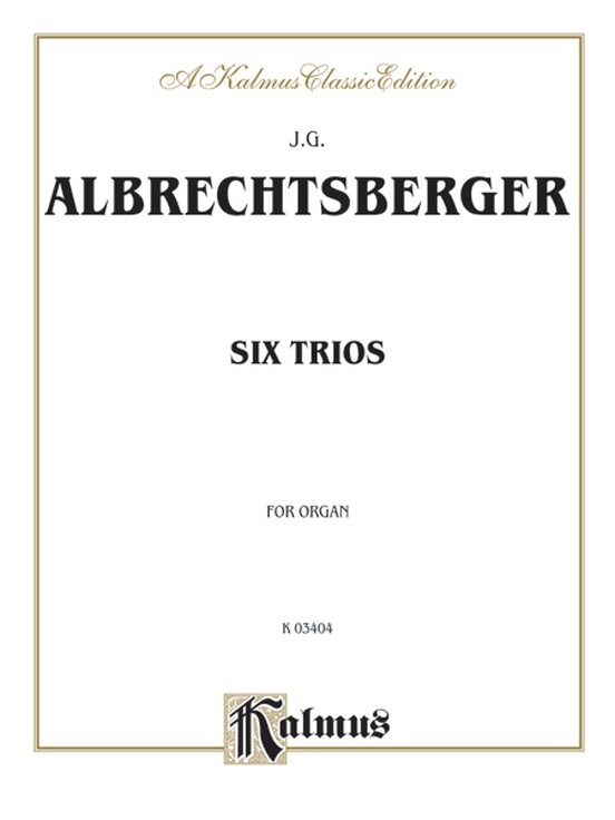 Six Trios for Organ