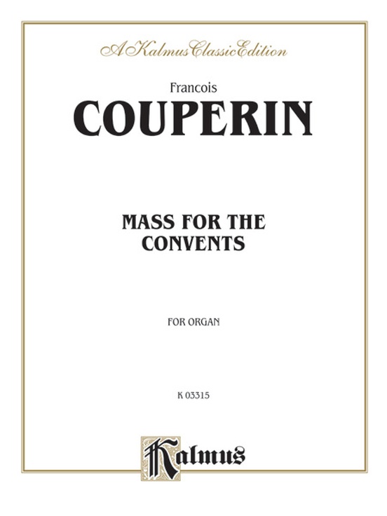 Mass for the Convents: Organ Sheet: François Couperin | Sheet Music