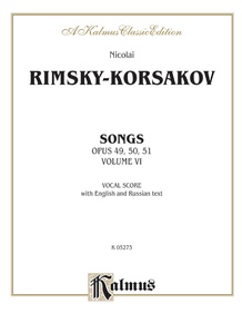 Rimsky-Korsakov: Songs, Volume VI (Russian/English)