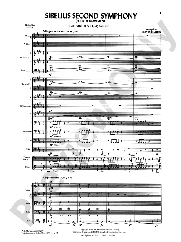 Sibelius's 2nd Symphony, 4th Movement