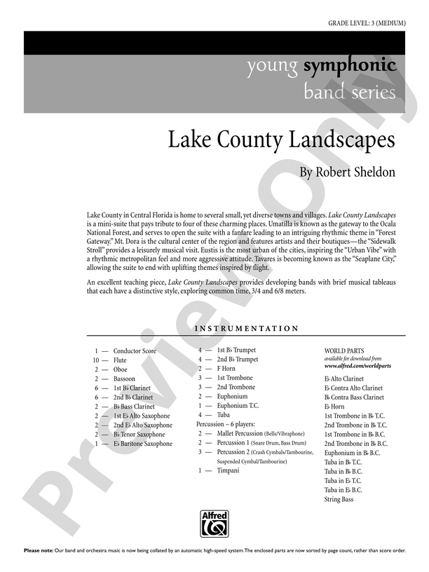 Lake County Landscapes: Score