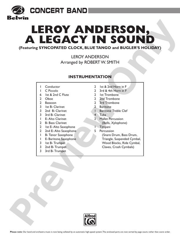 Leroy Anderson -- A Legacy in Sound