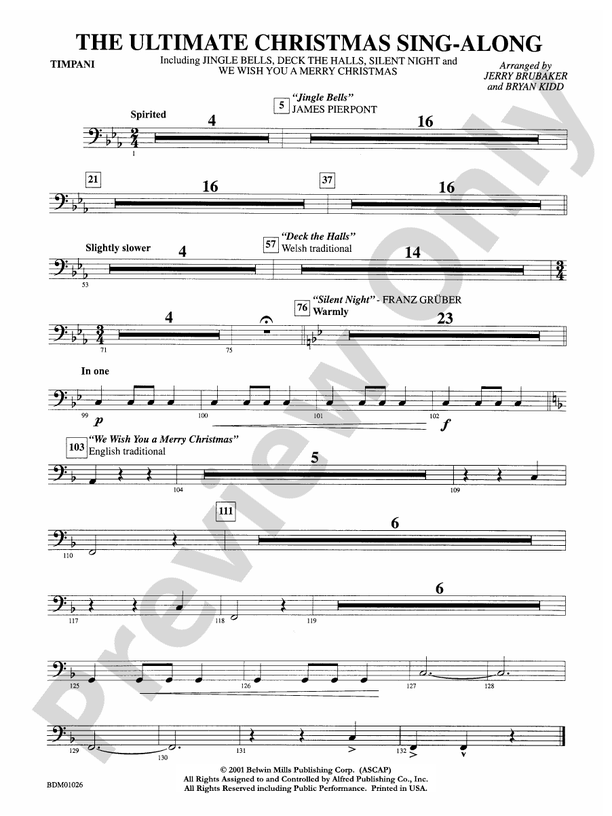 The Ultimate Christmas SingAlong Timpani Timpani Part Digital