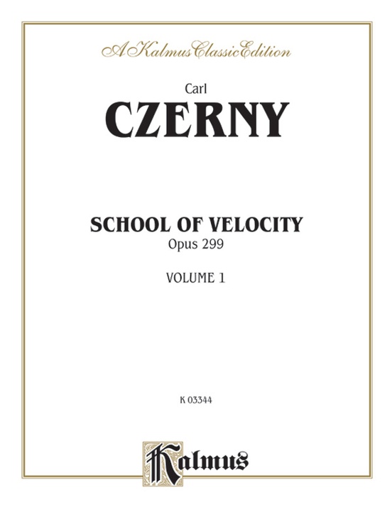 Czerny: School of Velocity, Op. 299 (Volume I): No. 1 Part