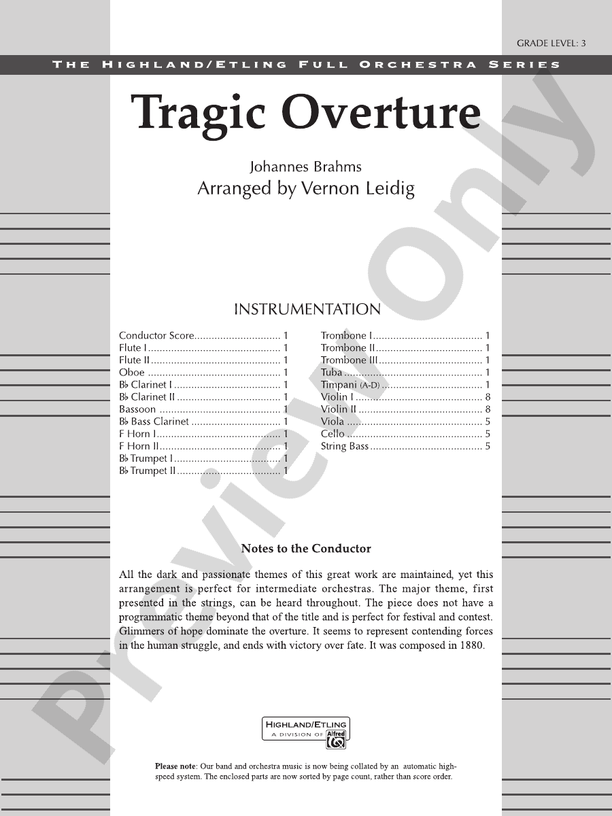 Tragic Overture