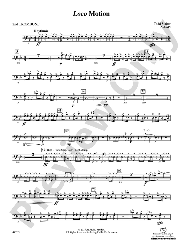 Loco Motion: 2nd Trombone