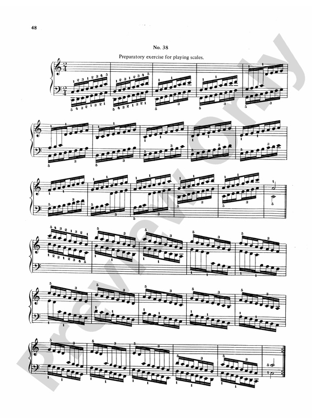 Hanon: The Virtuoso Pianist (Complete): No. 38 Part - Digital Sheet