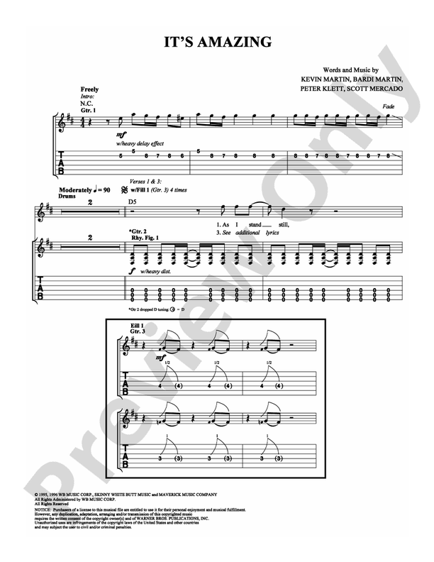 It's Amazing: Guitar TAB: Candlebox - Digital Sheet Music Download