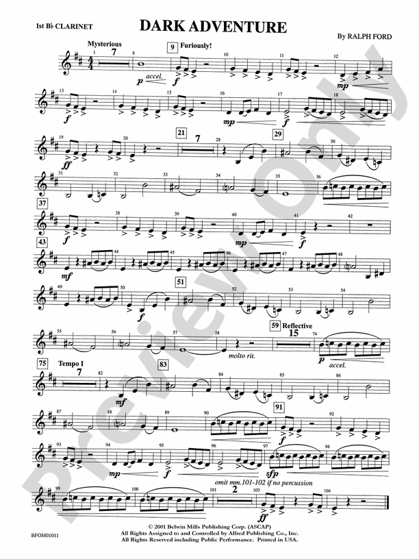 Dark Adventure 1st Bflat 1st Bflat Part Digital