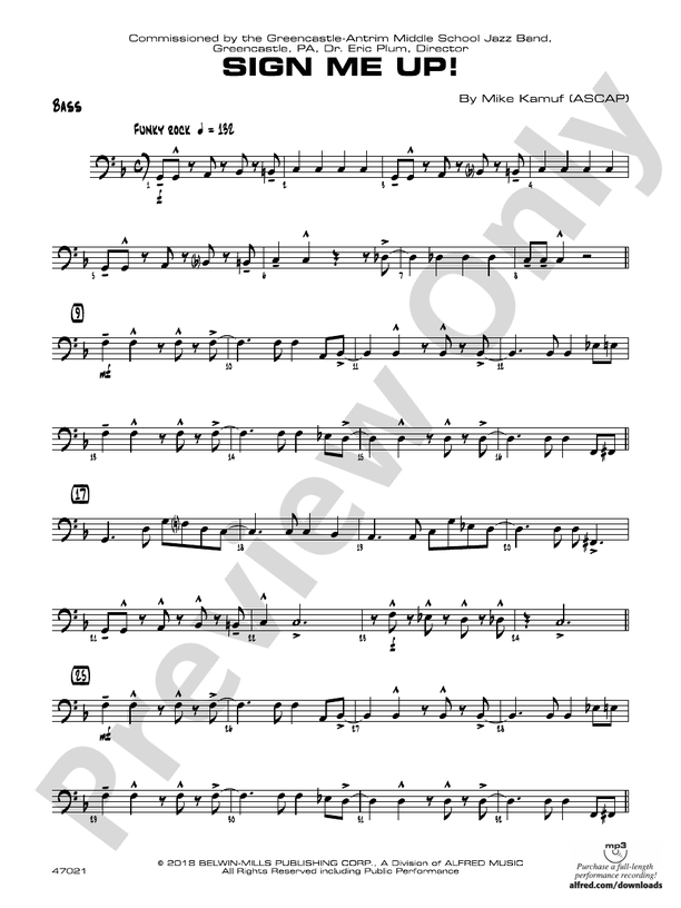 Sign Me Up!: String Bass