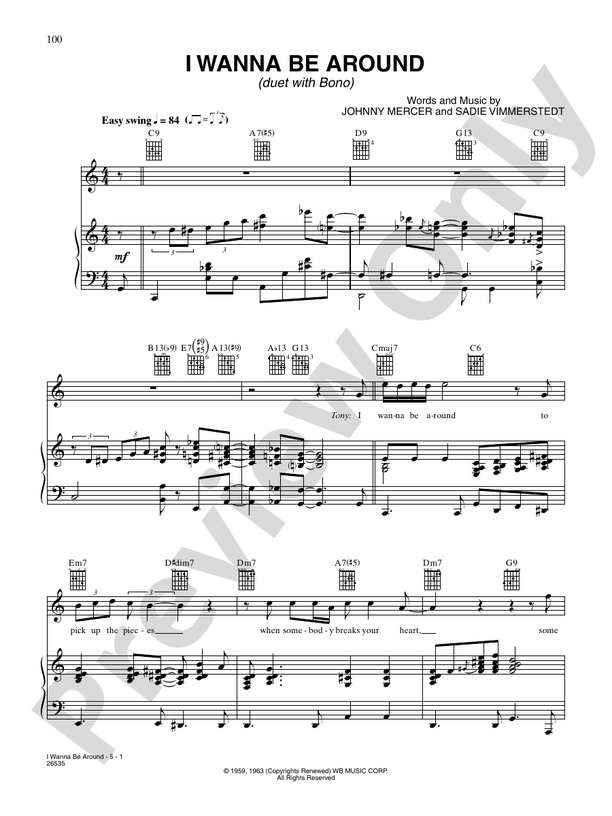 Rags to Riches: Piano/Vocal/Chords: Tony Bennett - Digital Sheet Music  Download