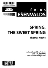 Sprint, The Sweet Spring for SSS Soli, SSSAAA Choir and Water-Tuned Glasses