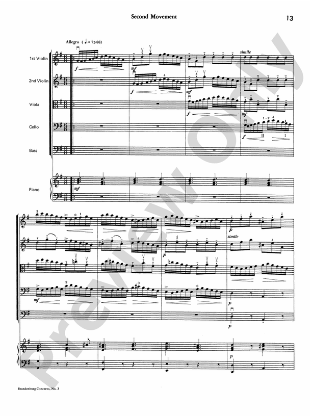Brandenburg Concerto No. 3