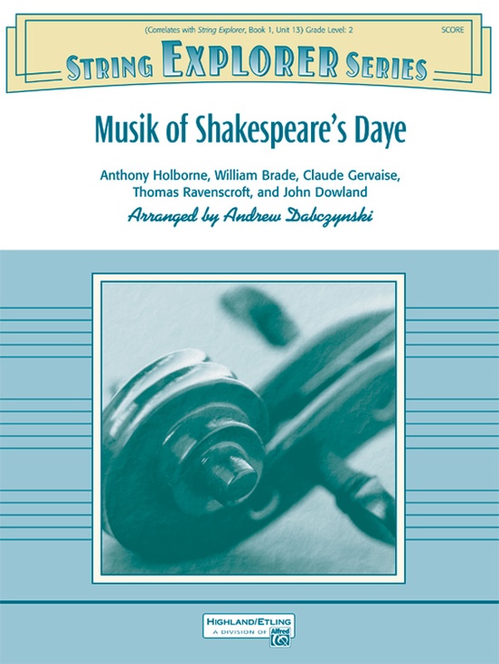 Musik of Shakespeare's Daye: Piano Accompaniment