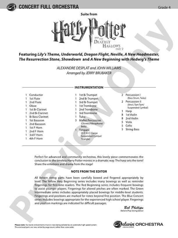 Harry Potter and the Deathly Hallows, Part 2, Suite from
