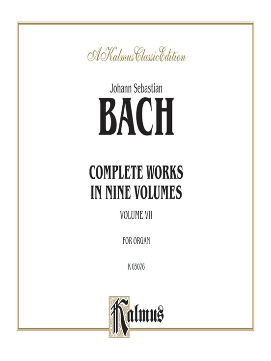 Complete Organ Works, Volume VII