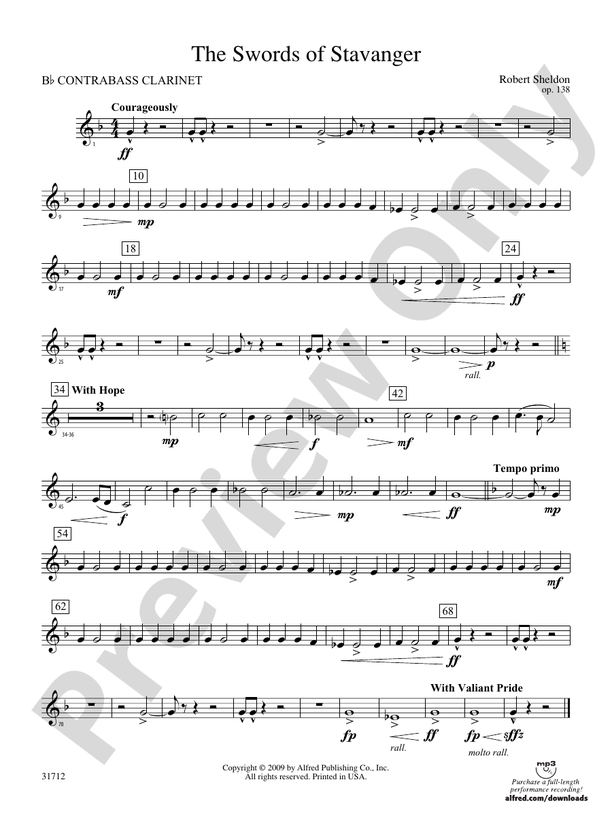 The Swords of Stavanger (wp) Bflat Contrabass (wp) Bflat