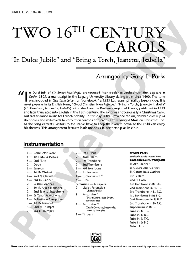 Two 16th Century Carols