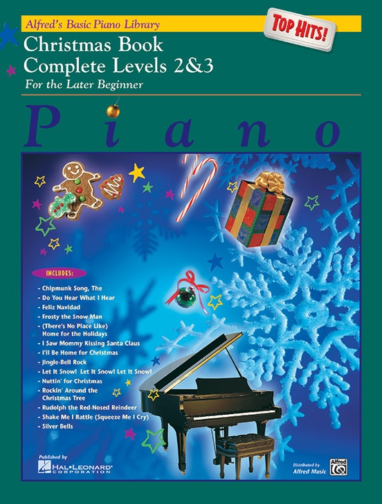 Alfred S Basic Piano Library Top Hits Christmas Book