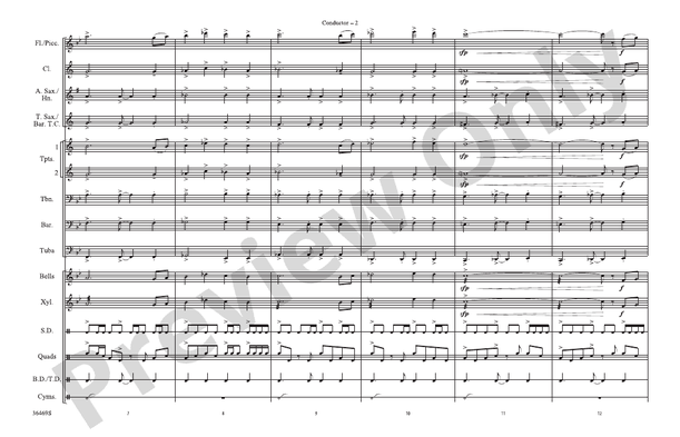 El Conquistador: Marching Band Conductor Score &amp; Parts: Mike Story ...