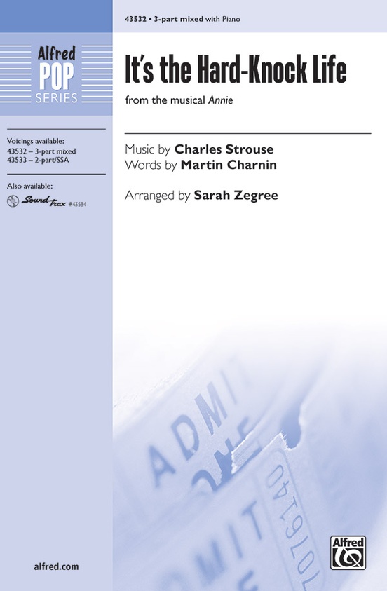 It's a Hard-Knock Life (from the musical Annie): 3-Part Mixed Choral ...