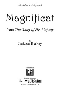 Magnificat from the Glory of His Majesty