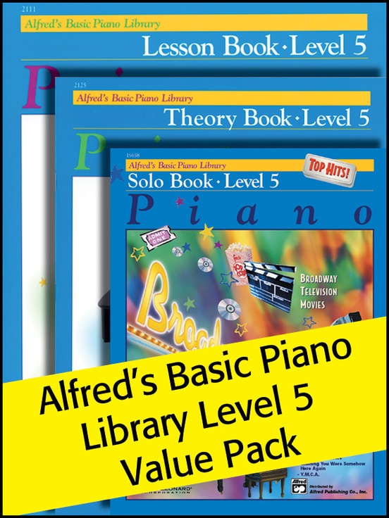 Alfred's Basic Piano Library 5 2012 (Value Pack)