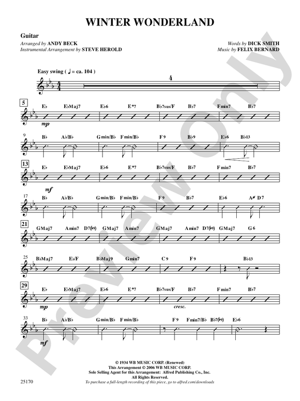 Winter Wonderland: Guitar