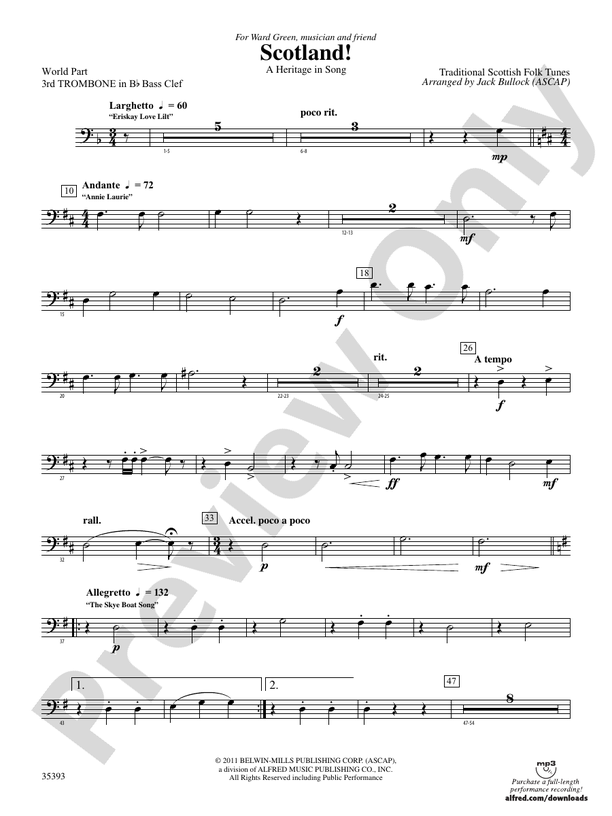 Scotland!: (wp) 3rd B-flat Trombone B.C.