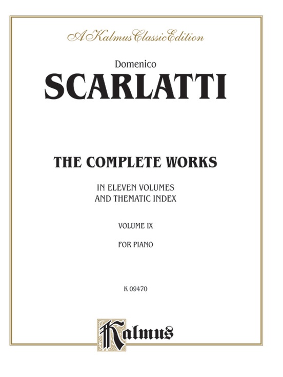 Volume 1 Sixty Sonatas in Two Volumes Domenico Scarlatti Piano Solo 