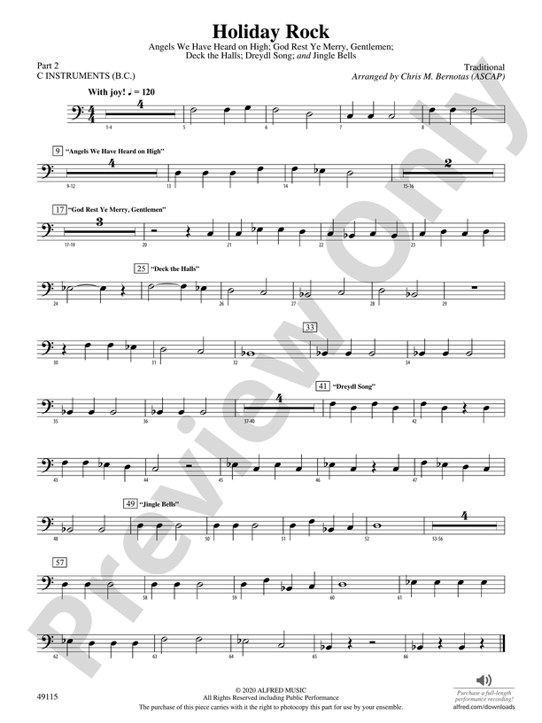 Holiday Rock: Part 2 - C Instruments (B.C.)