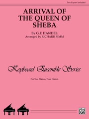 Arrival of the Queen of Sheba - Piano Duo (2 Pianos, 4 Hands)