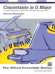 Concertante in G Major: In Three Movements for Solo Piano with Piano Accompaniment - Piano Duo (2 Pianos, 4 Hands)