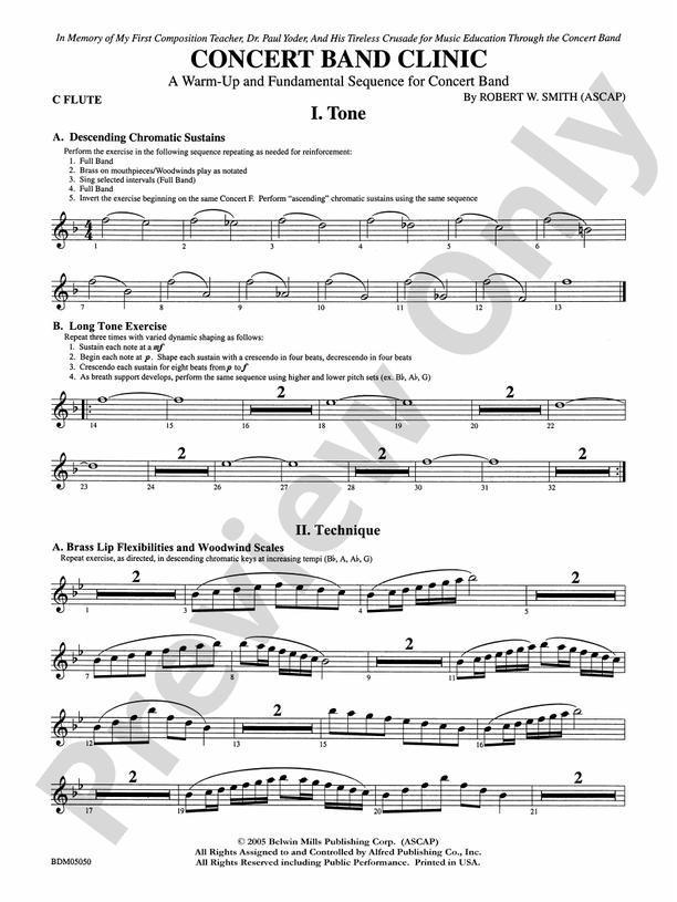Concert Band Clinic (A WarmUp and Fundamental Sequence for Concert