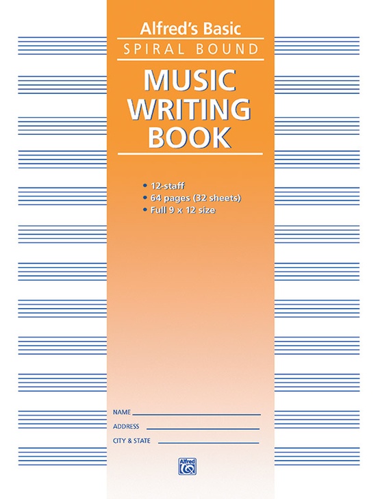 12 Stave Music Writing Book (9" x 12")