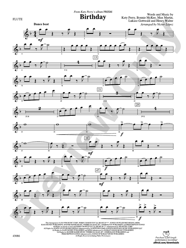 Birthday: Flute