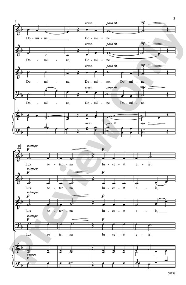 Lux Aeterna: SATB Choral Octavo: Ruth Morris Gray - Digital Sheet Music ...