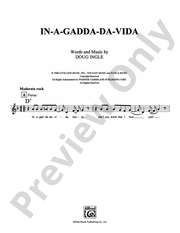 In A Gadda Da Vida übersetzung Deutsch In-A-Gadda-Da-Vida: Lead Sheet: Doug Ingle - Digital Sheet Music Download