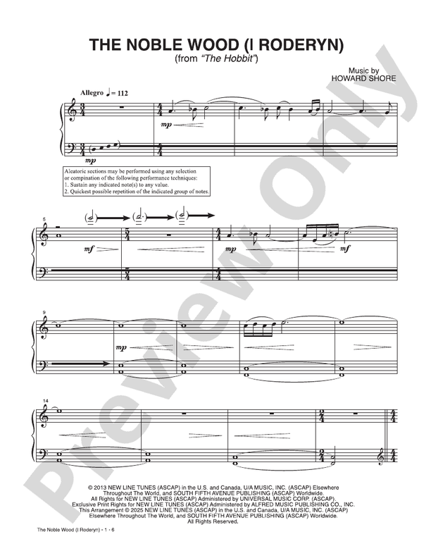 The Noble Wood (I Roderyn) (from "The Hobbit")