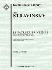 The Rite of Spring (Le Sacre du Printemps): Conductor Score