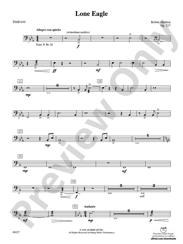 Lone Eagle: Timpani