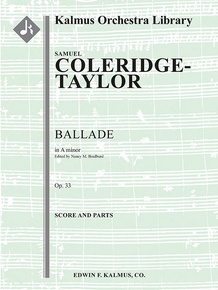 Ballade in A minor, Op. 33: Full Orchestra Conductor Score